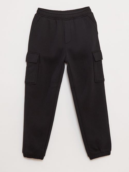 Jogging en molleton uni multi-poches - Kiabi