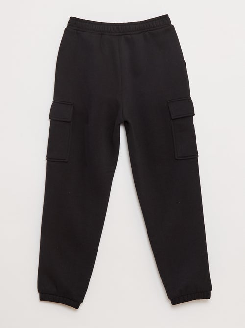 Jogging en molleton uni multi-poches - Kiabi