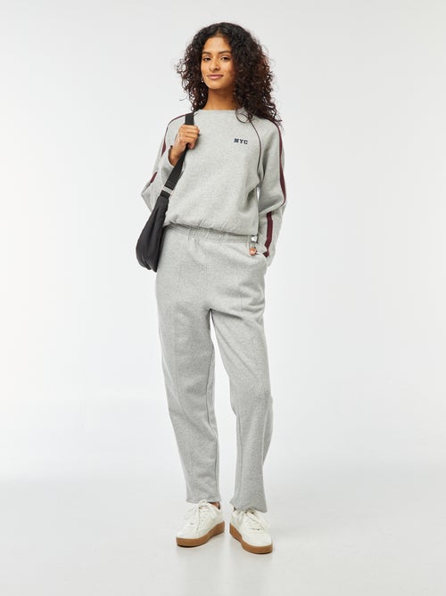 Jogging large en molleton - Kiabi