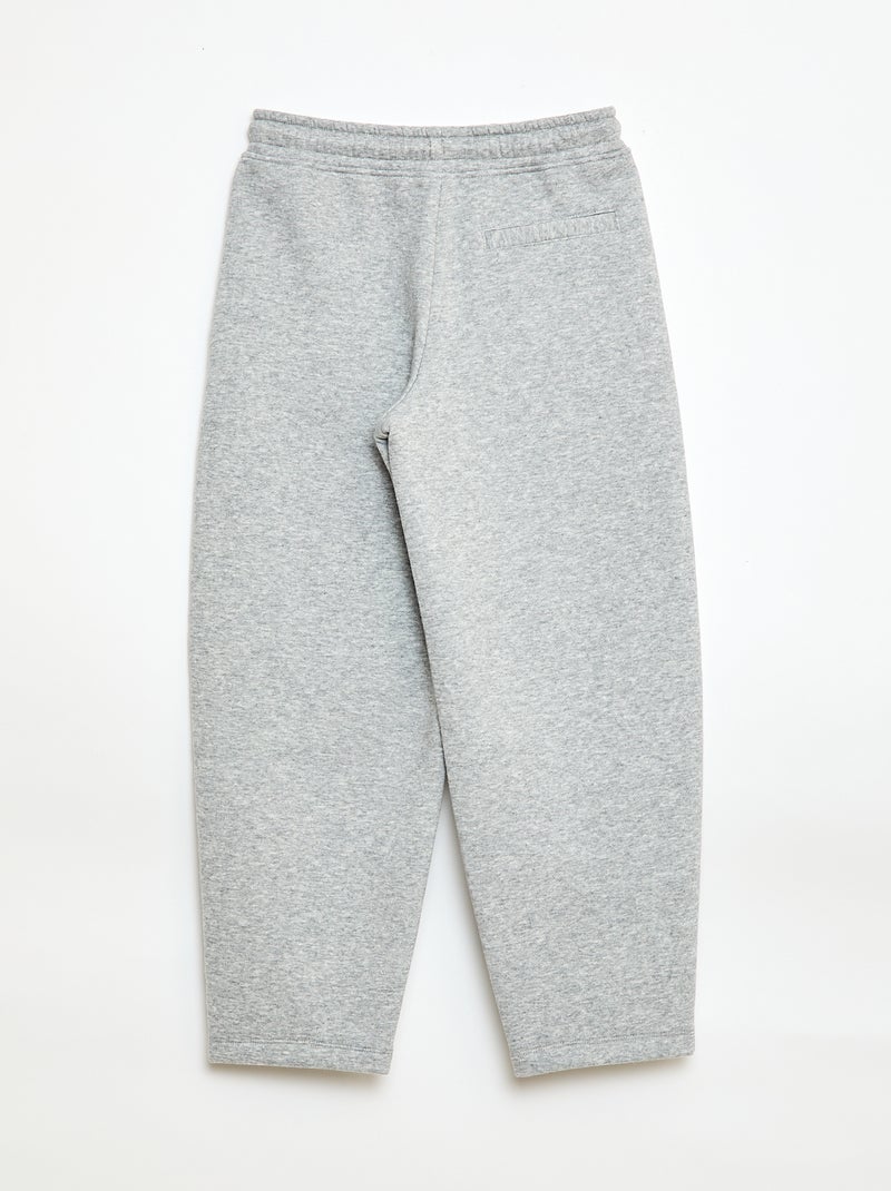 Jogging large en molleton Gris - Kiabi