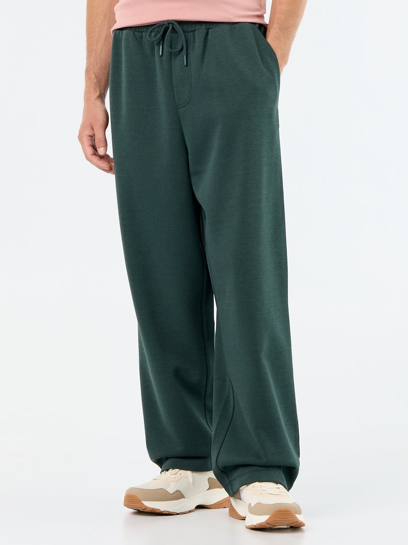 Jogging large en molleton léger Vert - Kiabi