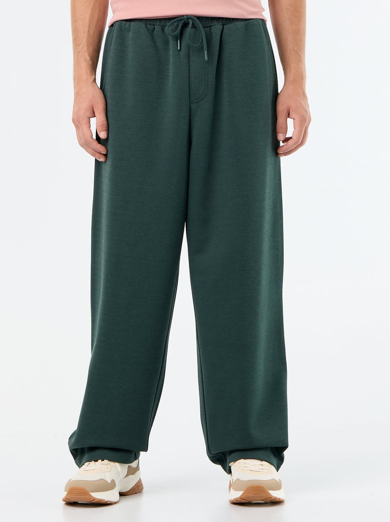 Jogging large en molleton léger Vert - Kiabi