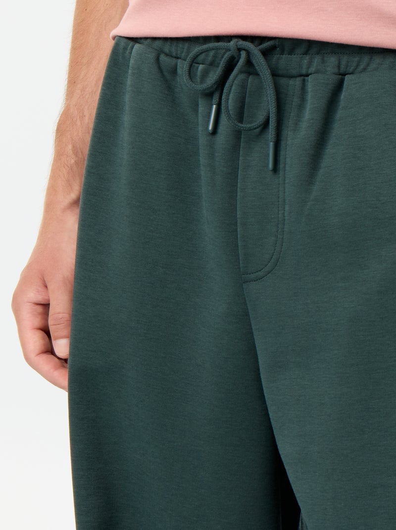 Jogging large en molleton léger Vert - Kiabi