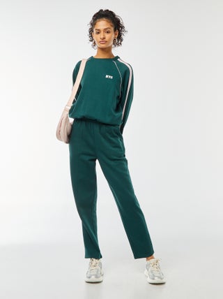 Jogging large en molleton