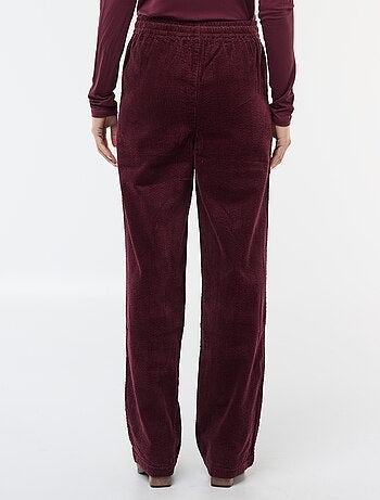 Jogging large en velours côtelé