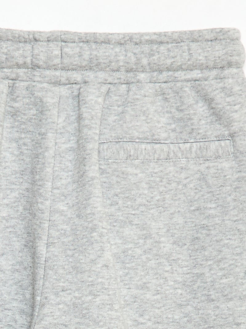 Jogging large uni en coton Gris - Kiabi