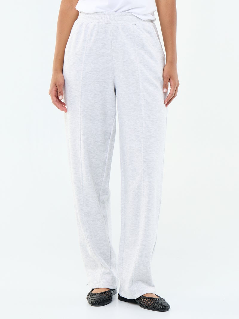 Jogging maille lourde Gris - Kiabi