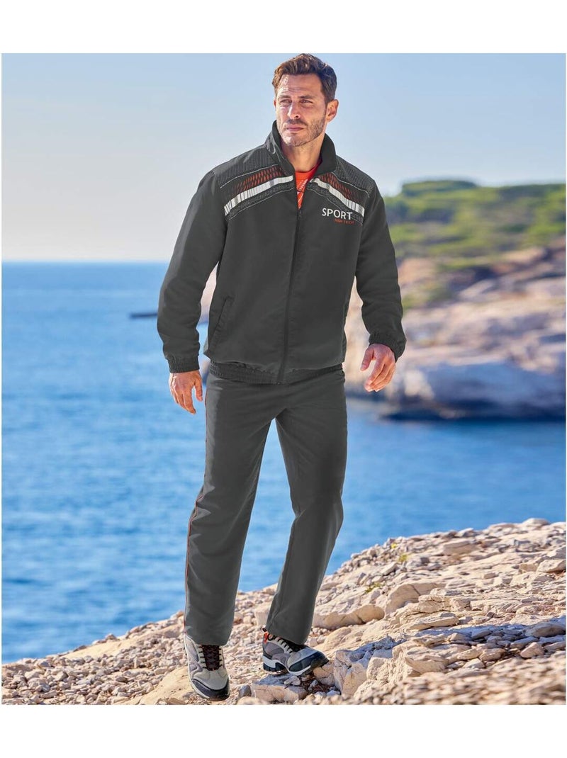 Jogging microfibre bicolore sport   - atlas for men Gris - Kiabi