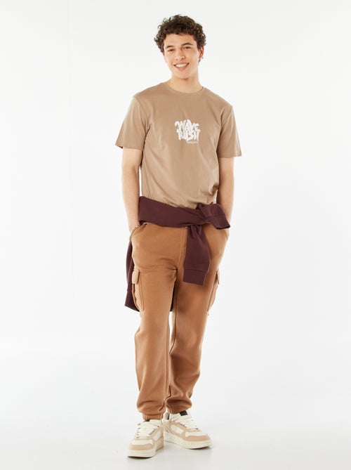 Jogging multi-poches en molleton - Kiabi
