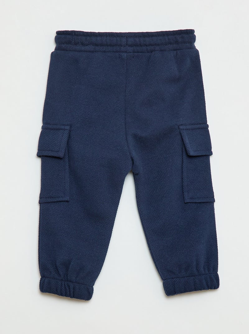 Jogging multipoches uni Bleu - Kiabi