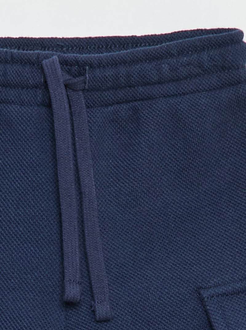 Jogging multipoches uni Bleu - Kiabi