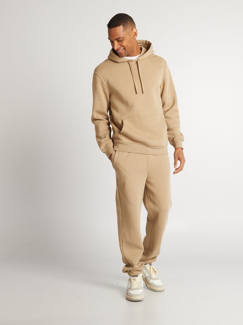 Jogging regular uni Beige - Kiabi