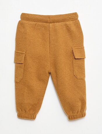 Jogging rib en coton uni