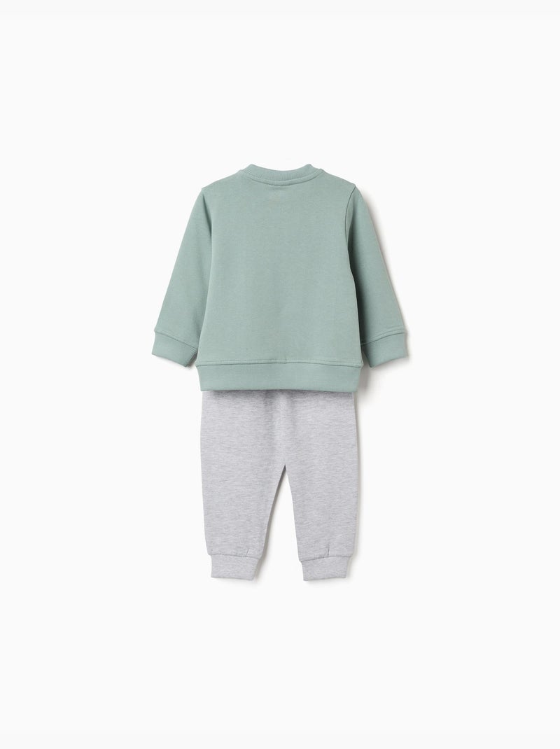 Jogging set met bedrukte letters Groen - Kiabi