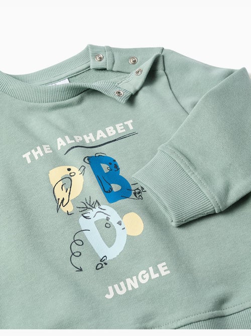 Jogging set met bedrukte letters - Kiabi