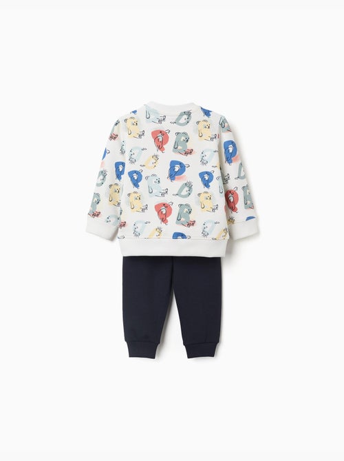Jogging set met bedrukte letters - Kiabi