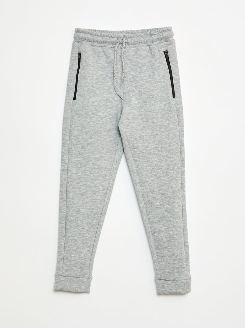 Jogging type néoprène Gris - Kiabi