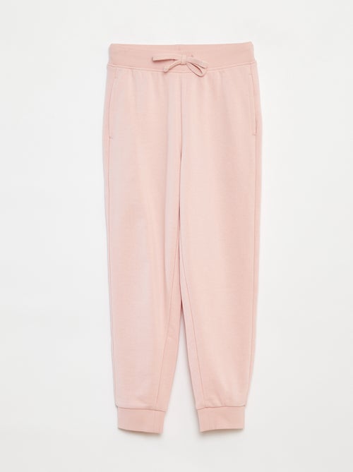 Jogging uni avec taille élastiquée - Kiabi