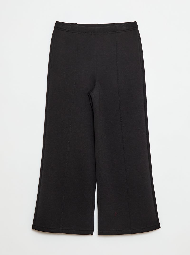 Jogging wide leg Noir - Kiabi