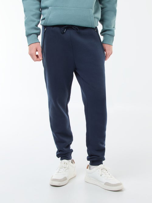 Joggingbroek met 2 zakken met ritsje - van sweatstof met zachte, geruwde binnenzijde - Kiabi