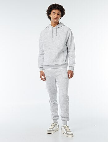 Joggingbroek met 2 zakken met ritsje - van sweatstof met zachte, geruwde binnenzijde