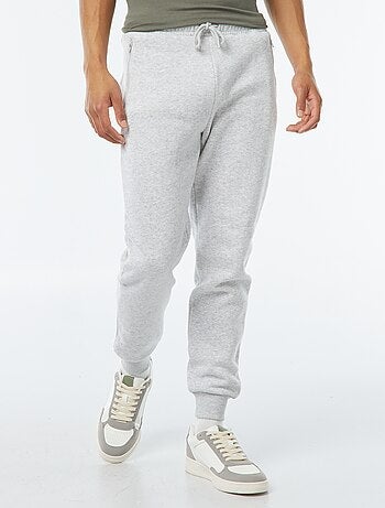 Joggingbroek met 2 zakken met ritsje - van sweatstof met zachte, geruwde binnenzijde