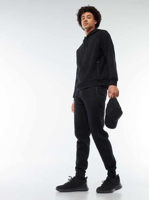Joggingbroek met 2 zakken met ritsje - van sweatstof met zachte, geruwde binnenzijde - Kiabi