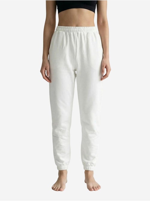 Joggingbroek met elastische taille en effen kleur my fashion - Kiabi