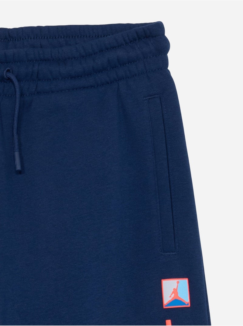Joggingbroek met elastische tailleband - Jordan Blauw - Kiabi