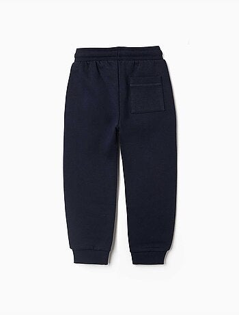 Joggingbroek met geborstelde stof, trekkoord en zakken