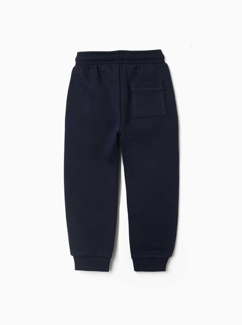 Joggingbroek met geborstelde stof, trekkoord en zakken - Kiabi