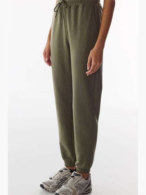 Joggingbroek met hoge taille en elastische boorden penti - Kiabi Joggingbroek met hoge taille en elastische boorden penti - Kiabi