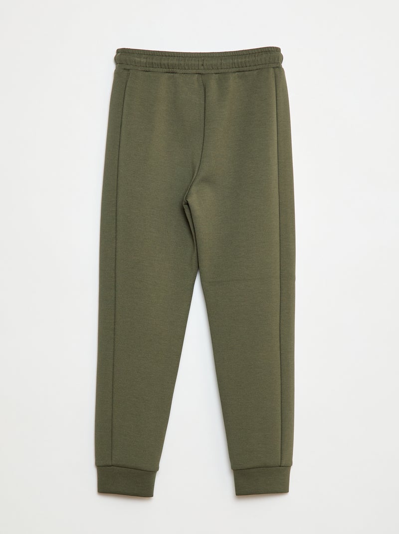 Joggingbroek met neopreeneffect Groen - Kiabi
