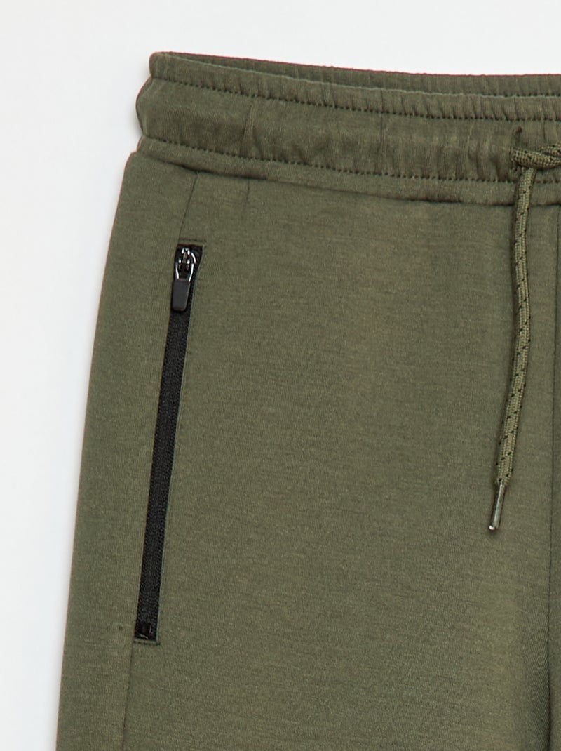 Joggingbroek met neopreeneffect Groen - Kiabi