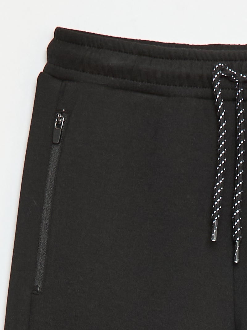 Joggingbroek met neopreeneffect zwart - Kiabi
