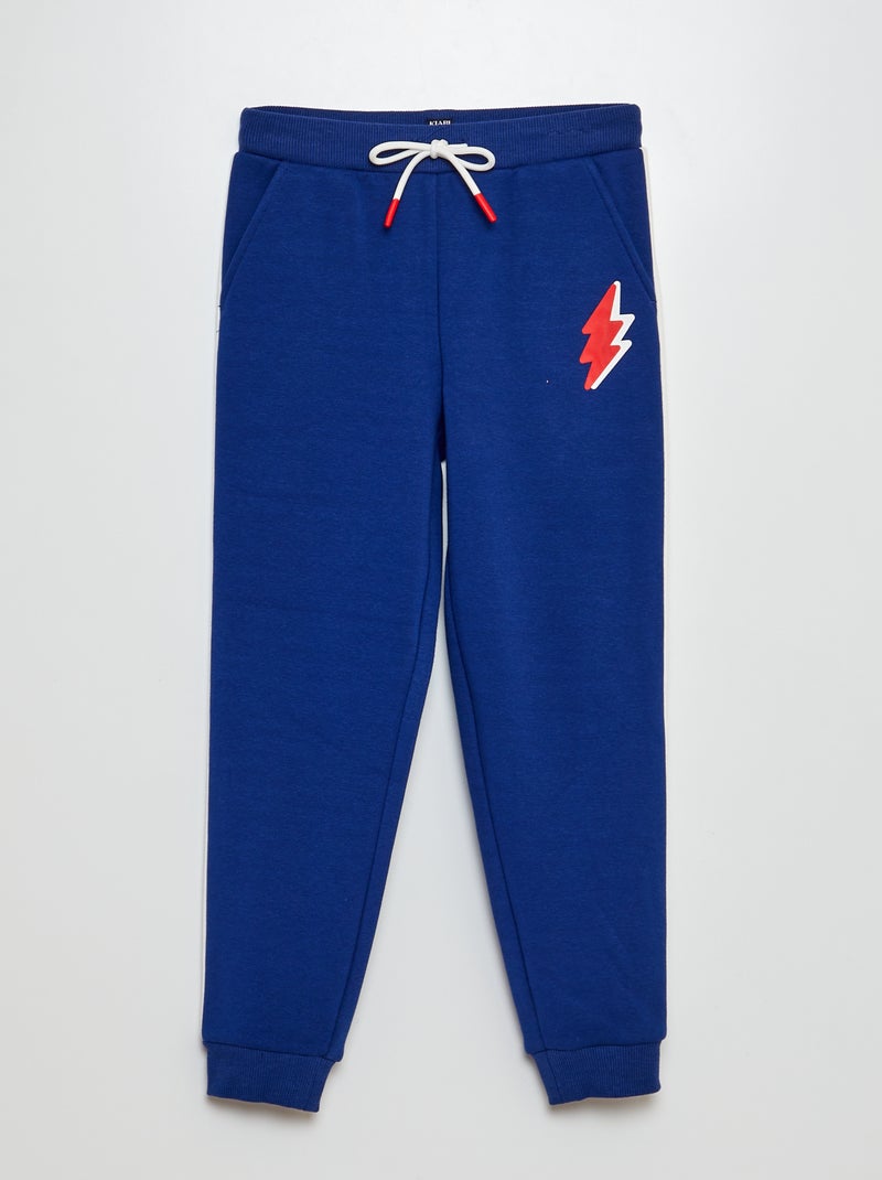 Joggingbroek met print BLAUW - Kiabi