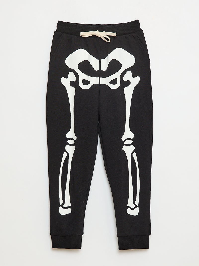 Joggingbroek met print 'Halloween' Zwart - Kiabi