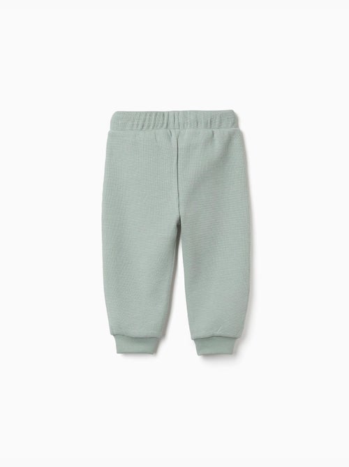 Joggingbroek met wafelstructuur en trekkoord - Kiabi