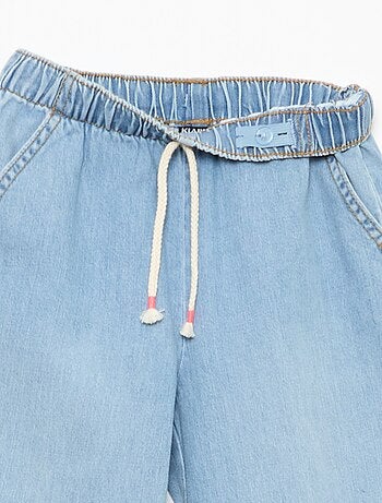 Joggingbroek met wijde pijpen