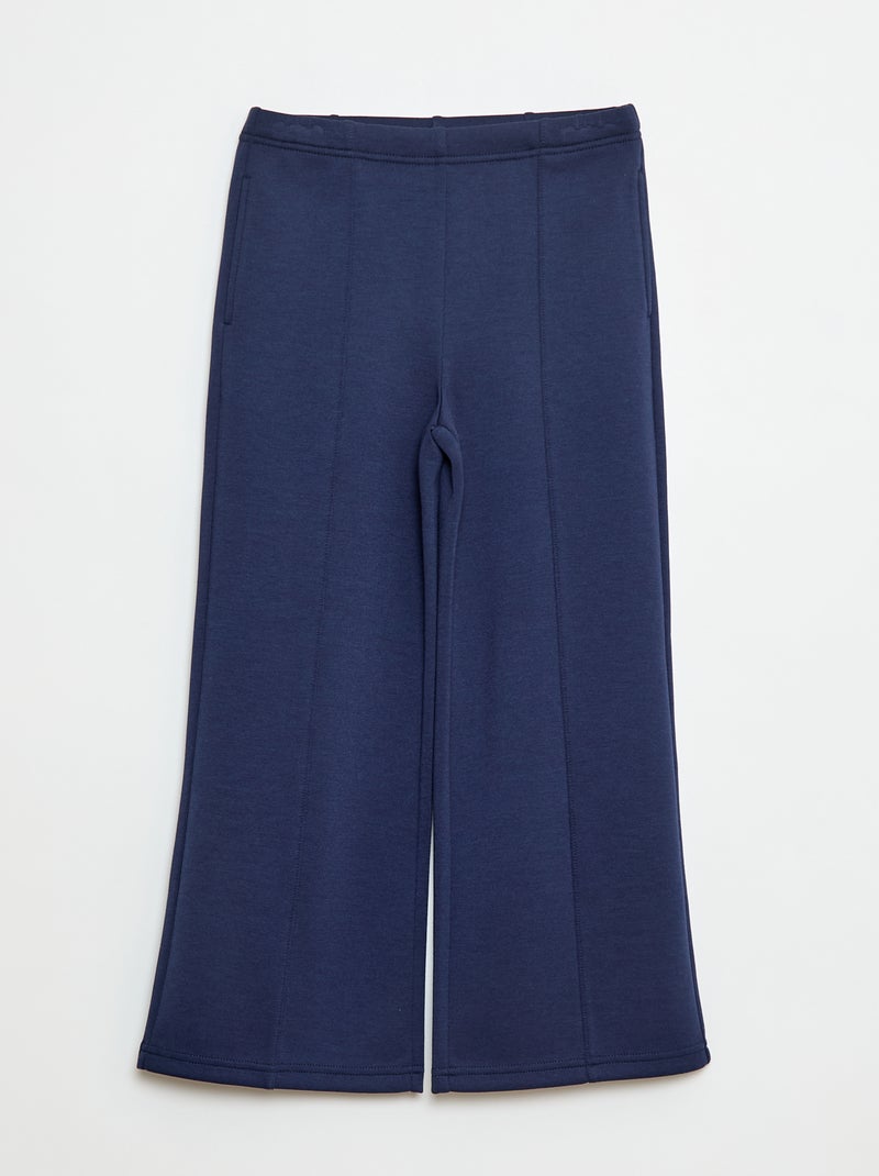 Joggingbroek met wijde pijpen Zwart - Kiabi