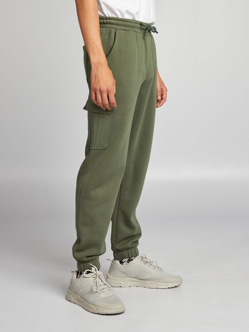 Herenbroek, casual joggingbroek met zakken, trainingsbroek gemaakt van dikke Franse badstof van katoen. Grijs XL