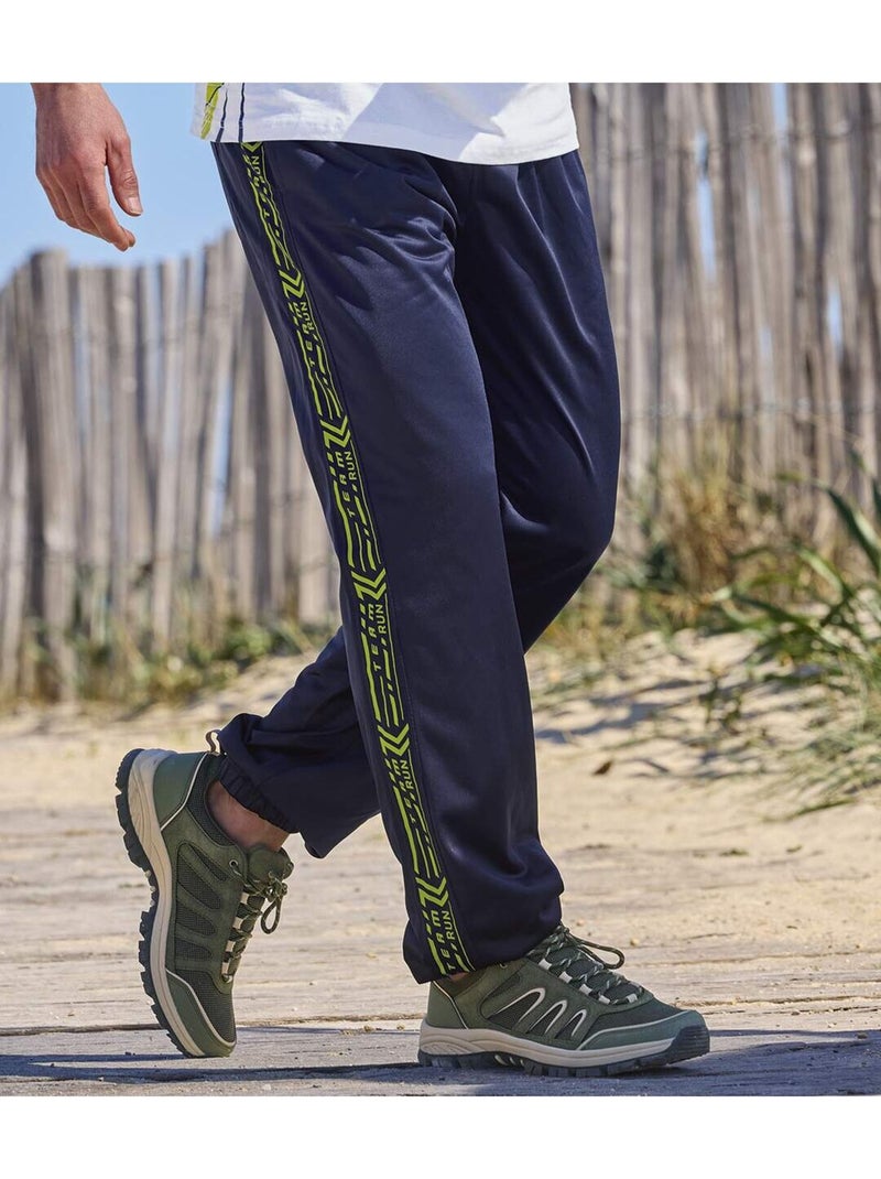 Joggingbroek polytricot - ATLAS FOR MEN Marineblauw - Kiabi