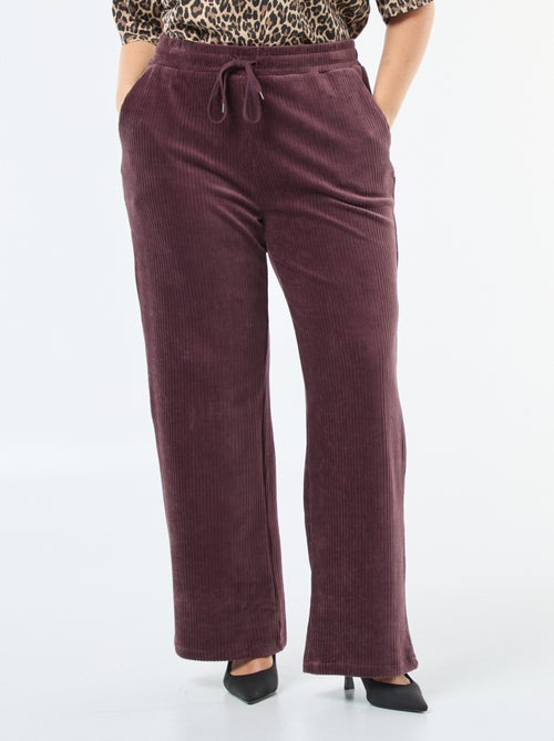 Joggingbroek van corduroy - Kiabi