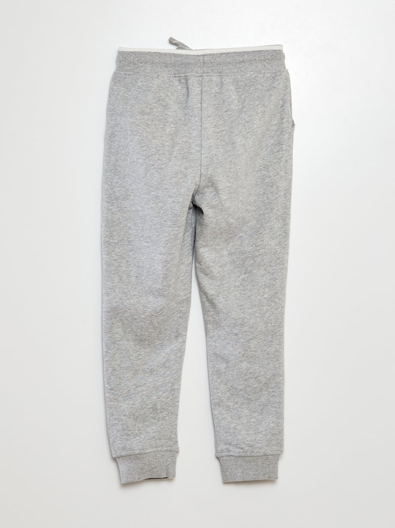 Joggingbroek van effen, dunne sweatstof GRIJS - Kiabi