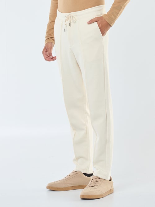 Joggingbroek van effen piquétricot - Kiabi