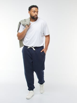 Joggingbroek van effen sweatstof