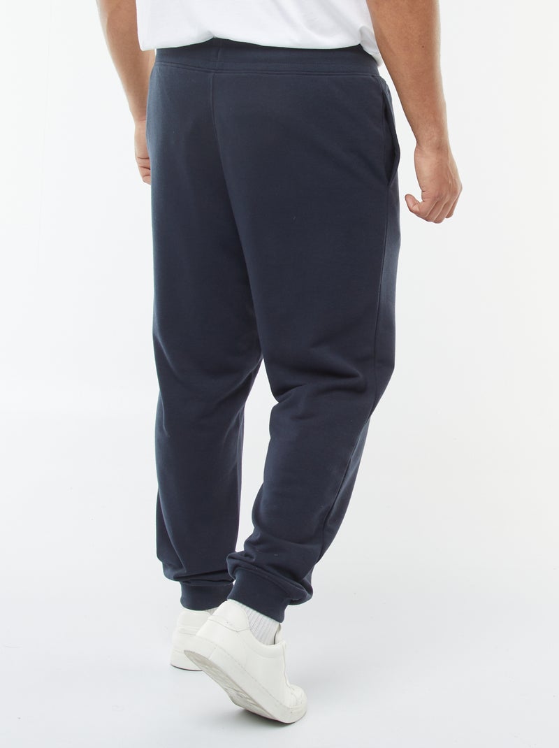 Joggingbroek van effen sweatstof Blauw - Kiabi