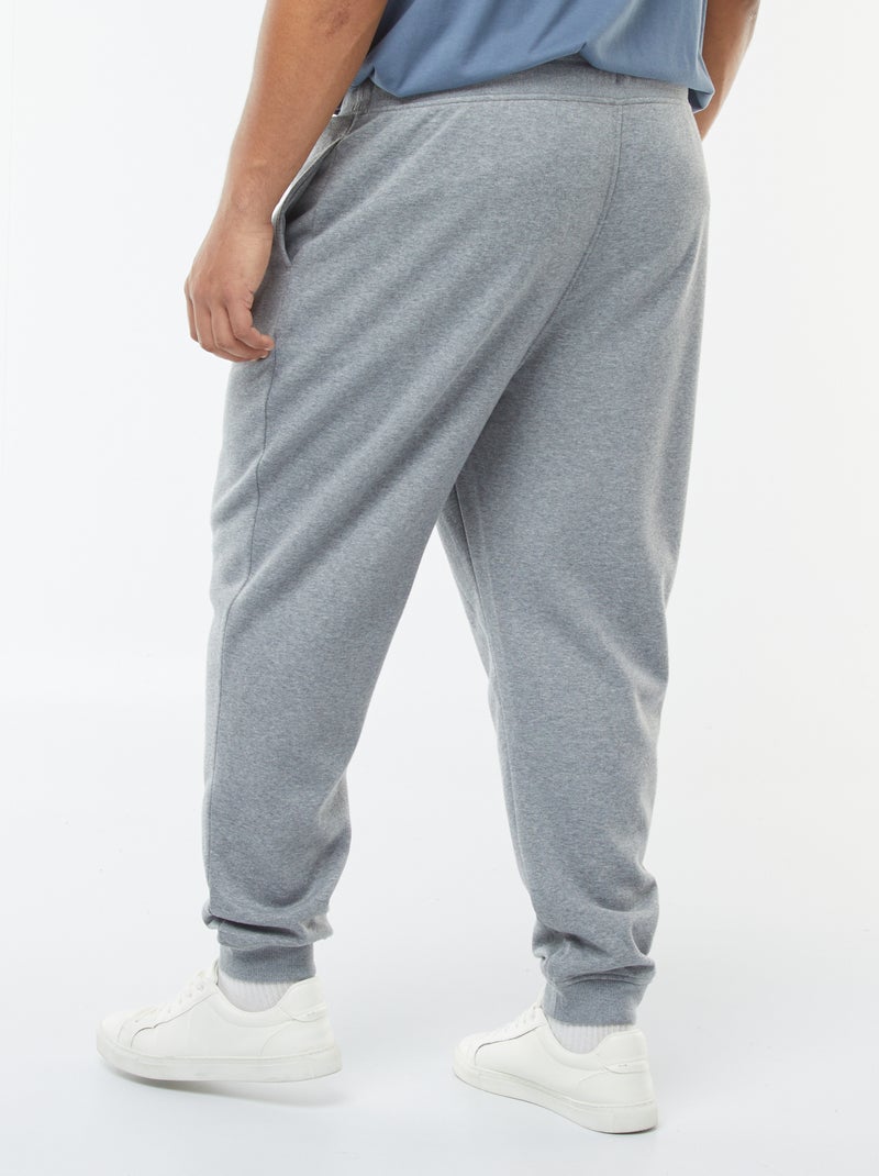 Joggingbroek van effen sweatstof Grijs - Kiabi
