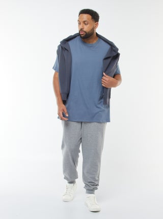 Joggingbroek van effen sweatstof
