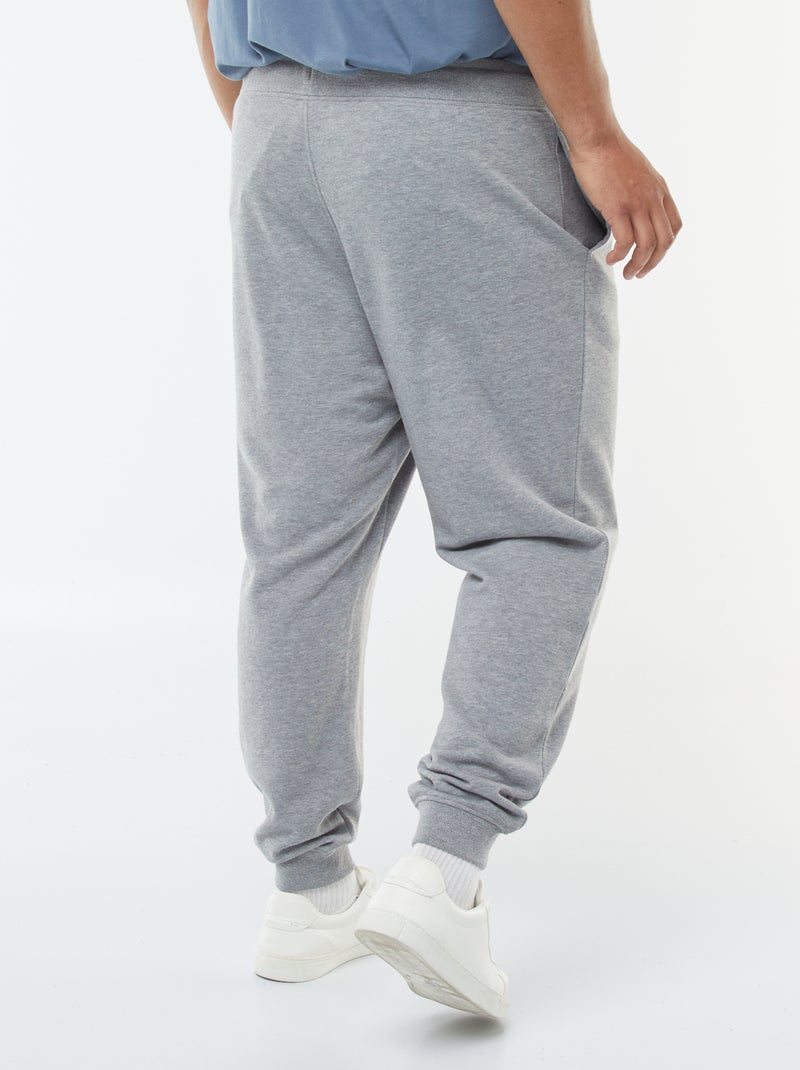 Joggingbroek van effen sweatstof Grijs - Kiabi